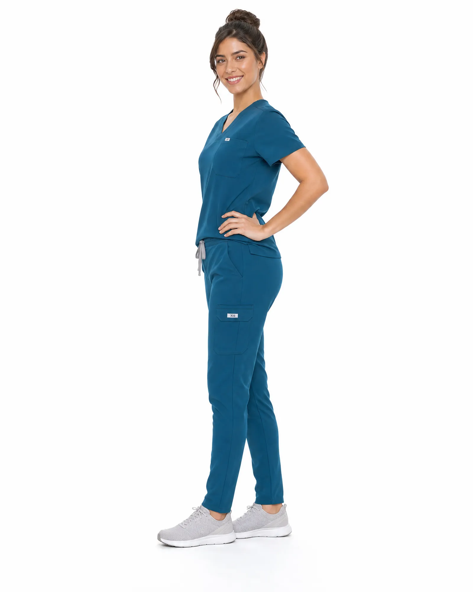 Women's Medical Scrub Suit UAE - side
